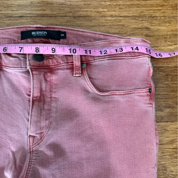 Hudson Jeans Nico Super Skinny Colored Denim Pink Size 29 - Picture 10 of 12